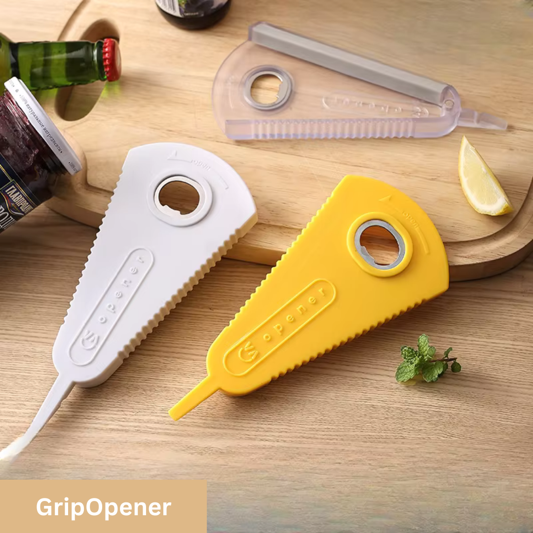 GripOpener | Plus de frustration avec les boîtes et les bouteilles difficiles à ouvrir