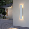 LumiGlow LED Wall Light | Bande lumineuse extérieure étanche pour le porche, la cour et le jardin Fixation durable en aluminium