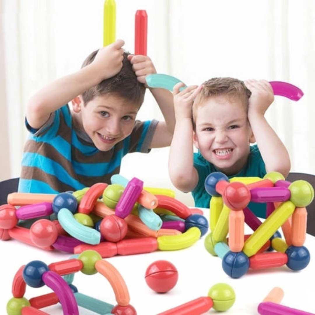 MagnaCraft Elite Magnetic Building Blocks Set | Jouets Montessori engageants pour le jeu créatif et l'apprentissage pour les garçons et les filles