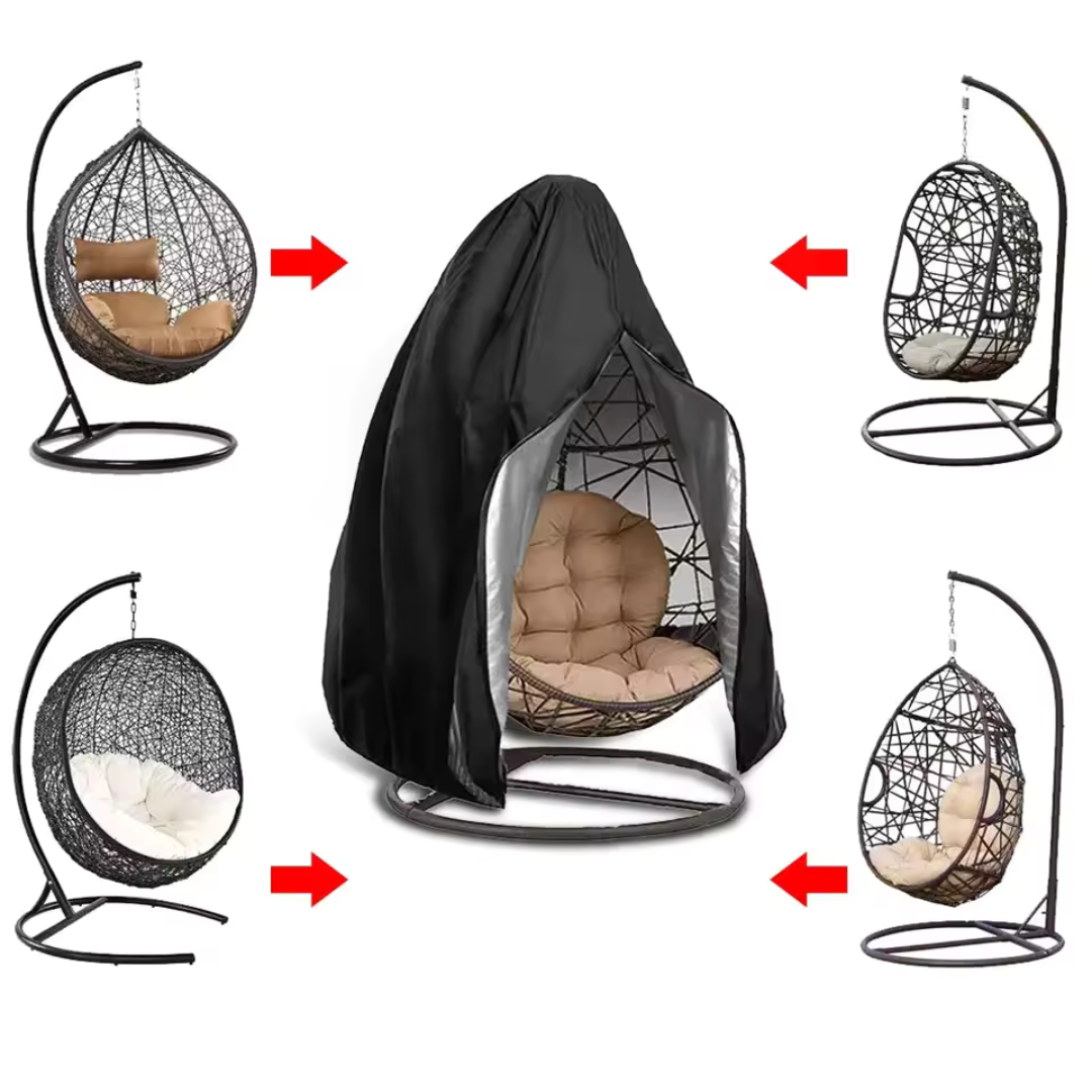 LuxeNest Housse de Protection pour Chaise Suspendue Egg | Housse imperméable et universelle pour une protection élégante et durable