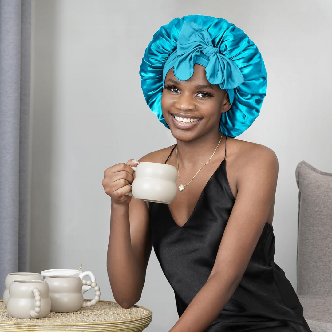 Bandeau en satin – Bonnet de nuit pour femmes