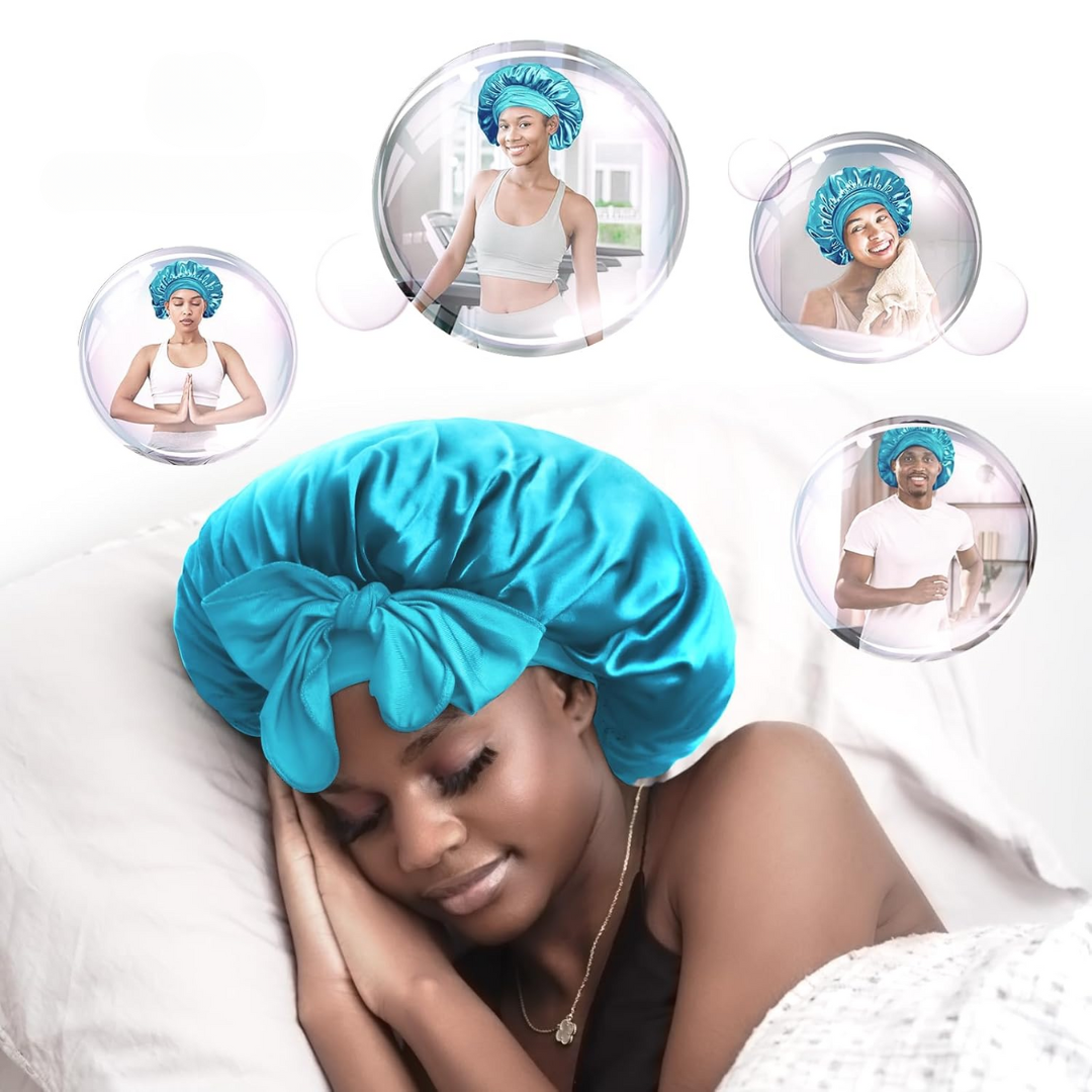 Bandeau en satin – Bonnet de nuit pour femmes