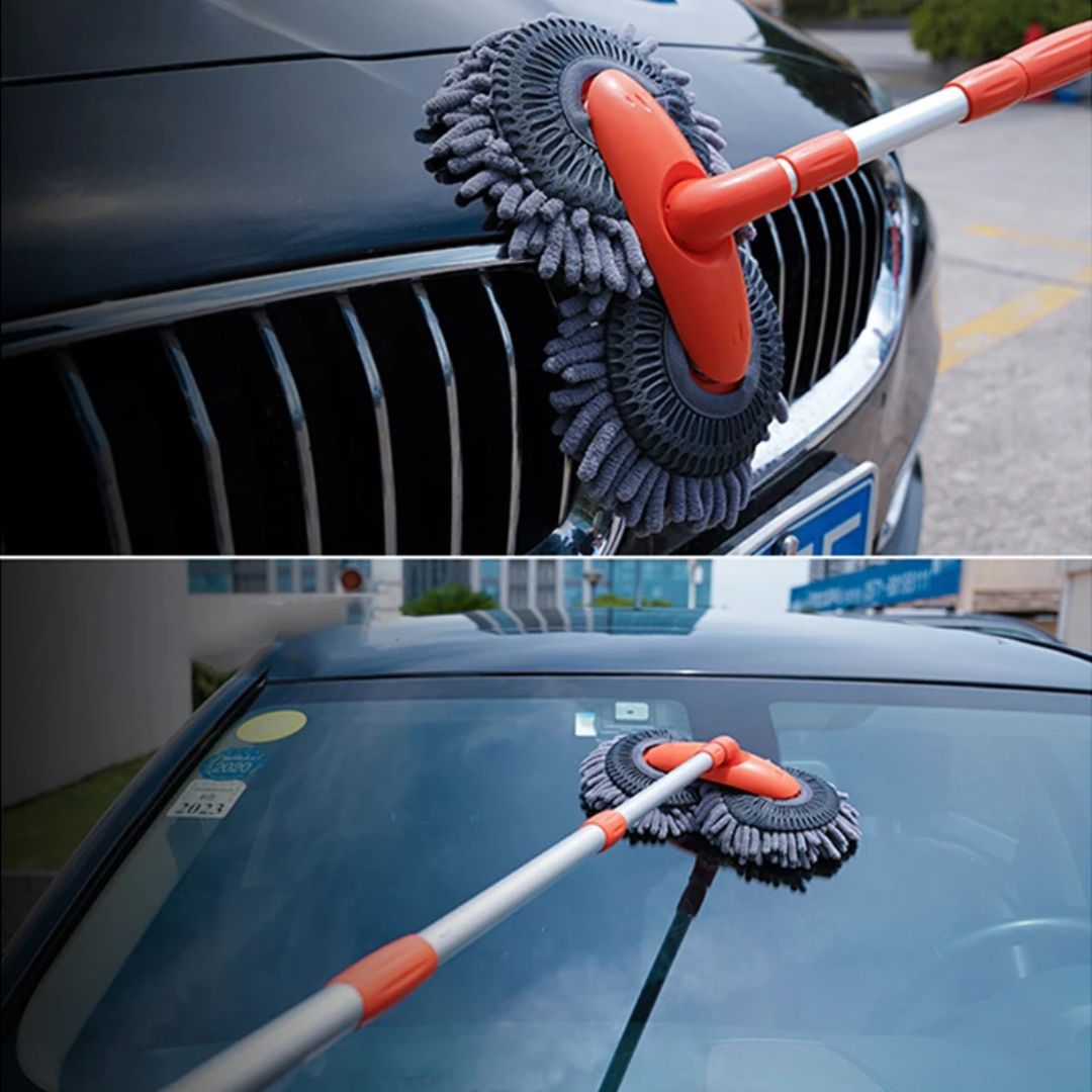 Brosse à voiture télescopique | Réglable & Télescopique | Multifonctionnelle pour voitures & maison