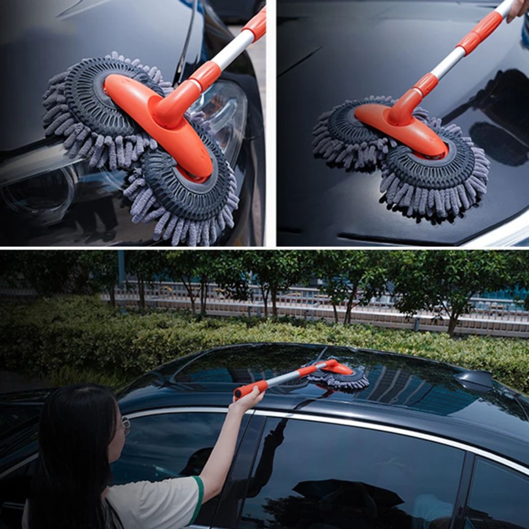 Brosse à voiture télescopique | Réglable & Télescopique | Multifonctionnelle pour voitures & maison