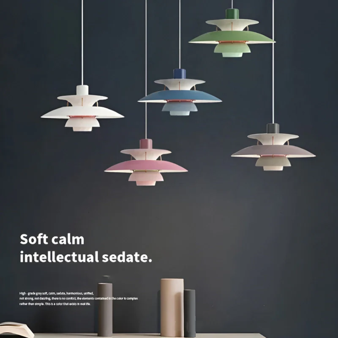 Suspension LED en fer moderne colorée - ColorLuxe