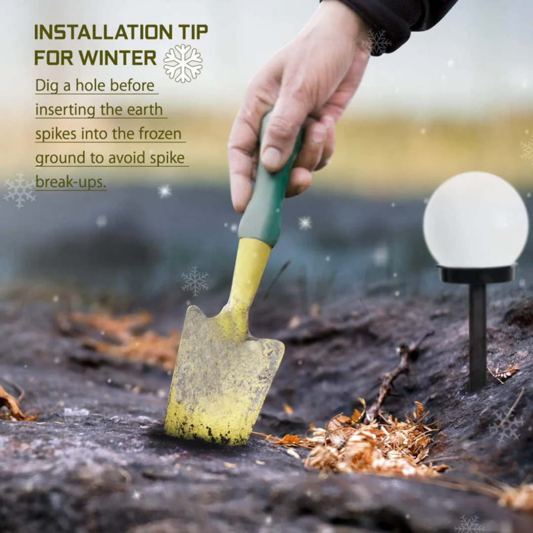 3 pièces Éclairage de jardin solaire LED étanche - SunLuxe Orbs