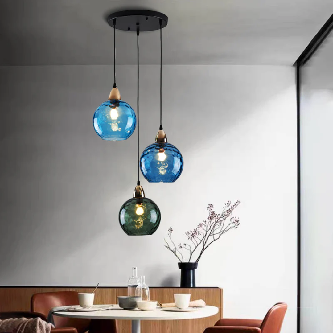 Suspension moderne en cluster avec 3 lampes - Cascade