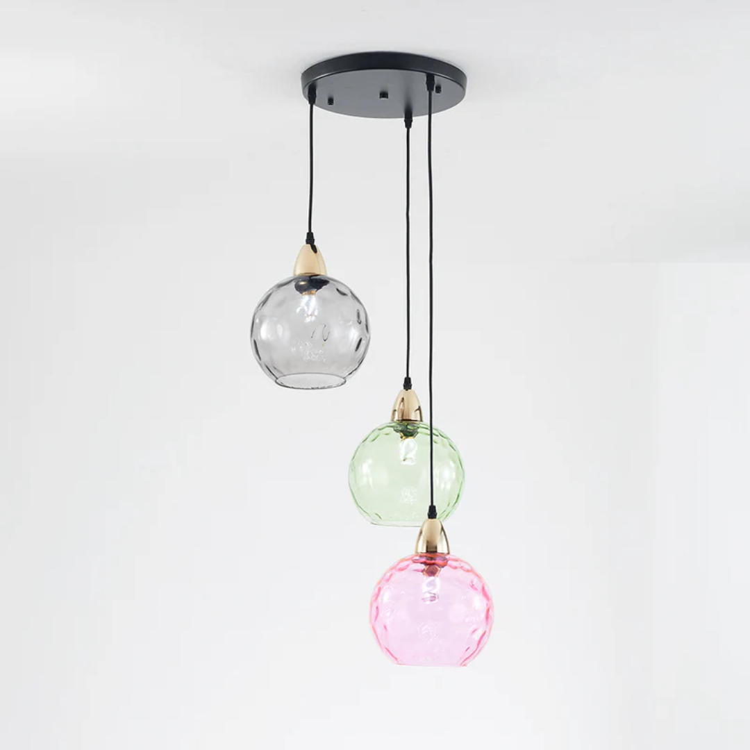 Suspension moderne en cluster avec 3 lampes - Cascade