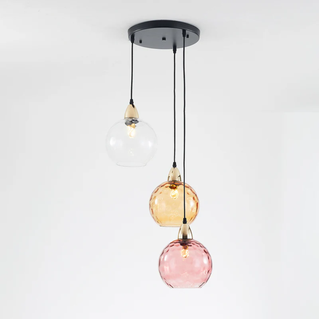 Suspension moderne en cluster avec 3 lampes - Cascade