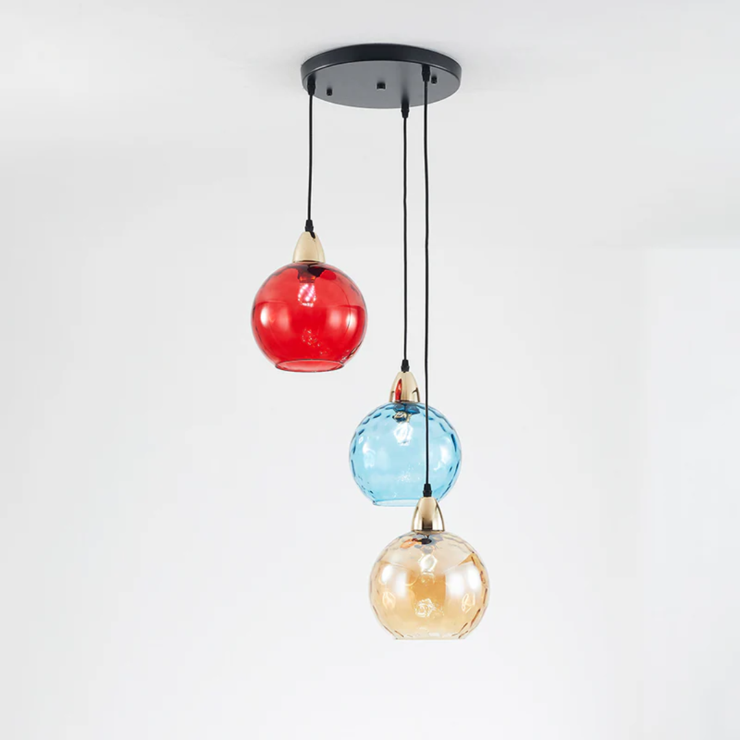 Suspension moderne en cluster avec 3 lampes - Cascade