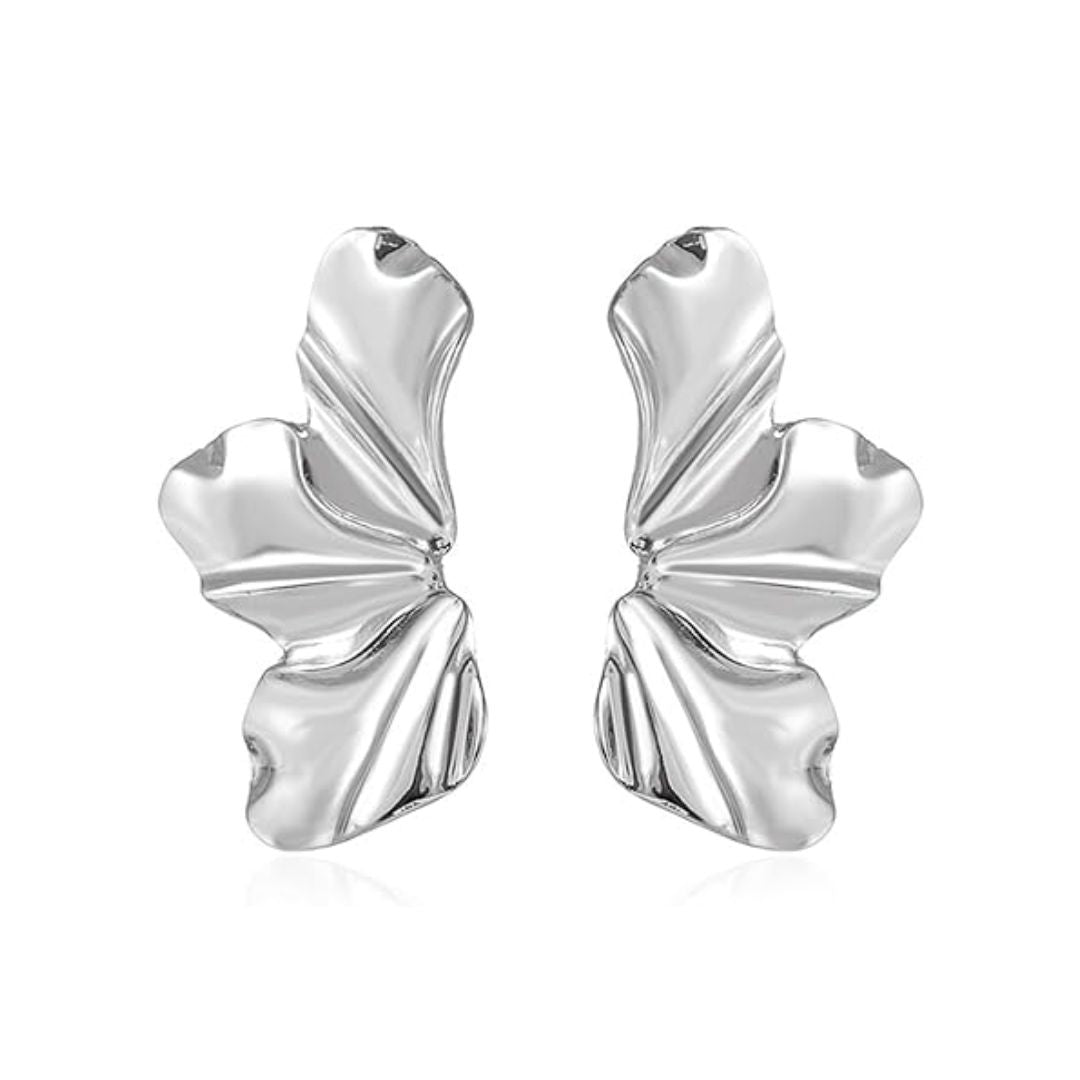 Boucles d'oreilles en pétales dorés