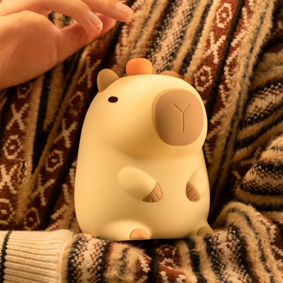 Veilleuse Capybara | Lampe en silicone sûre et flexible pour une meilleure portée