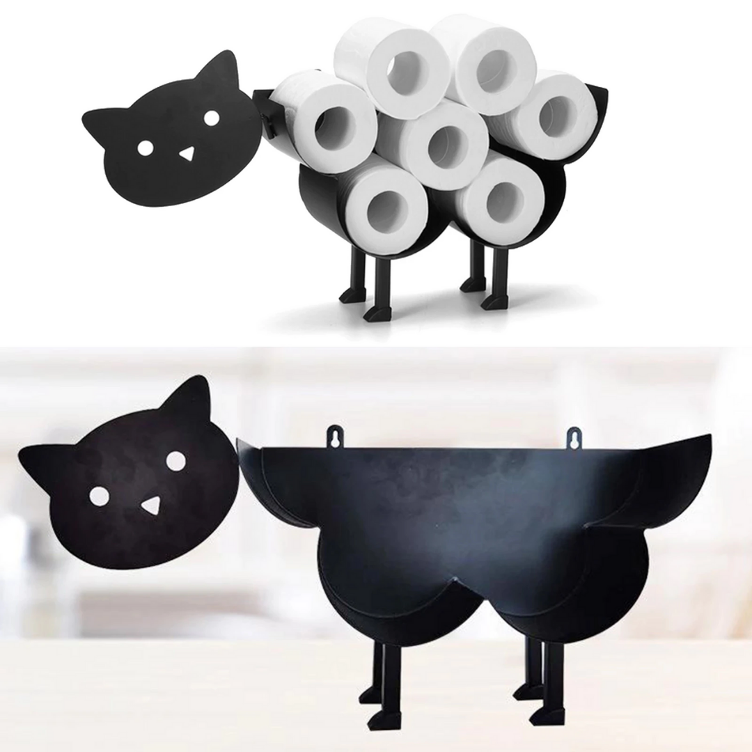 Support de rouleau de papier toilette animal - Amusant et pratique pour votre salle de bain