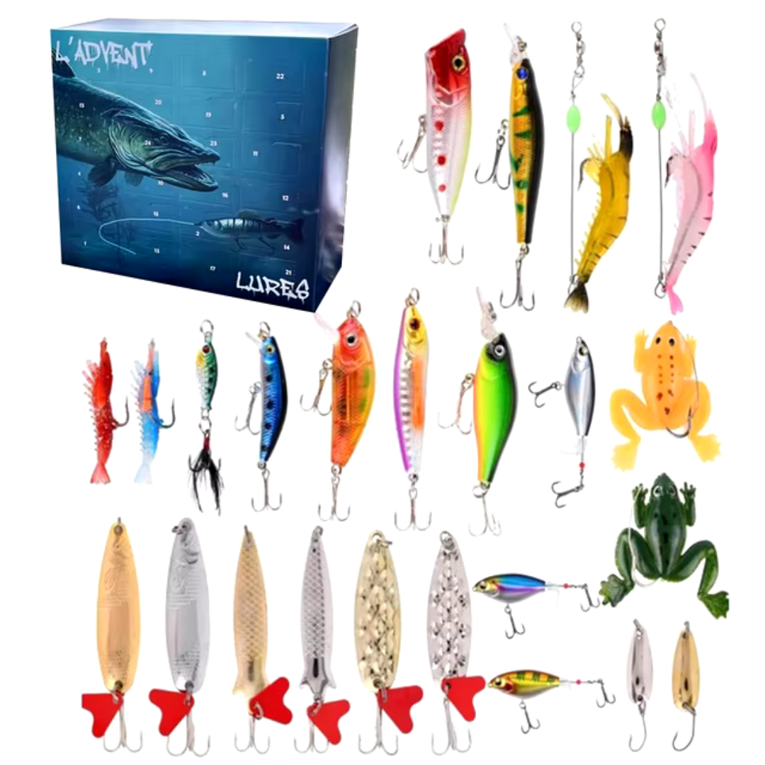 BaitBox Calendrier de l'Avent | Découvrez 24 jours d'articles de pêche de premier choix et vivez une nouvelle aventure de pêche