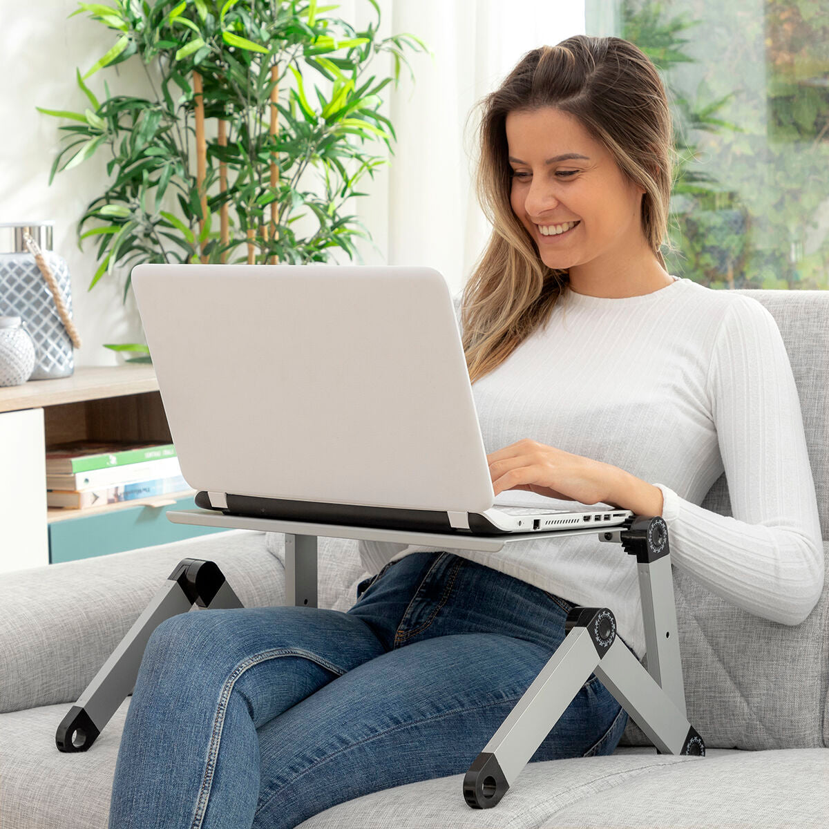 Support multifonctionnel pour ordinateur portable | Poste de travail idéal pour le lit, le canapé ou le bureau