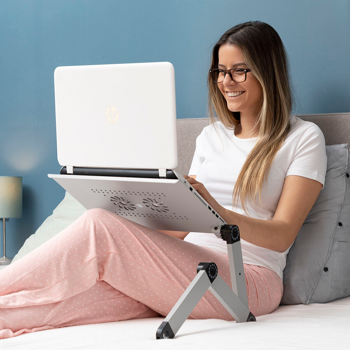 Support multifonctionnel pour ordinateur portable | Poste de travail idéal pour le lit, le canapé ou le bureau
