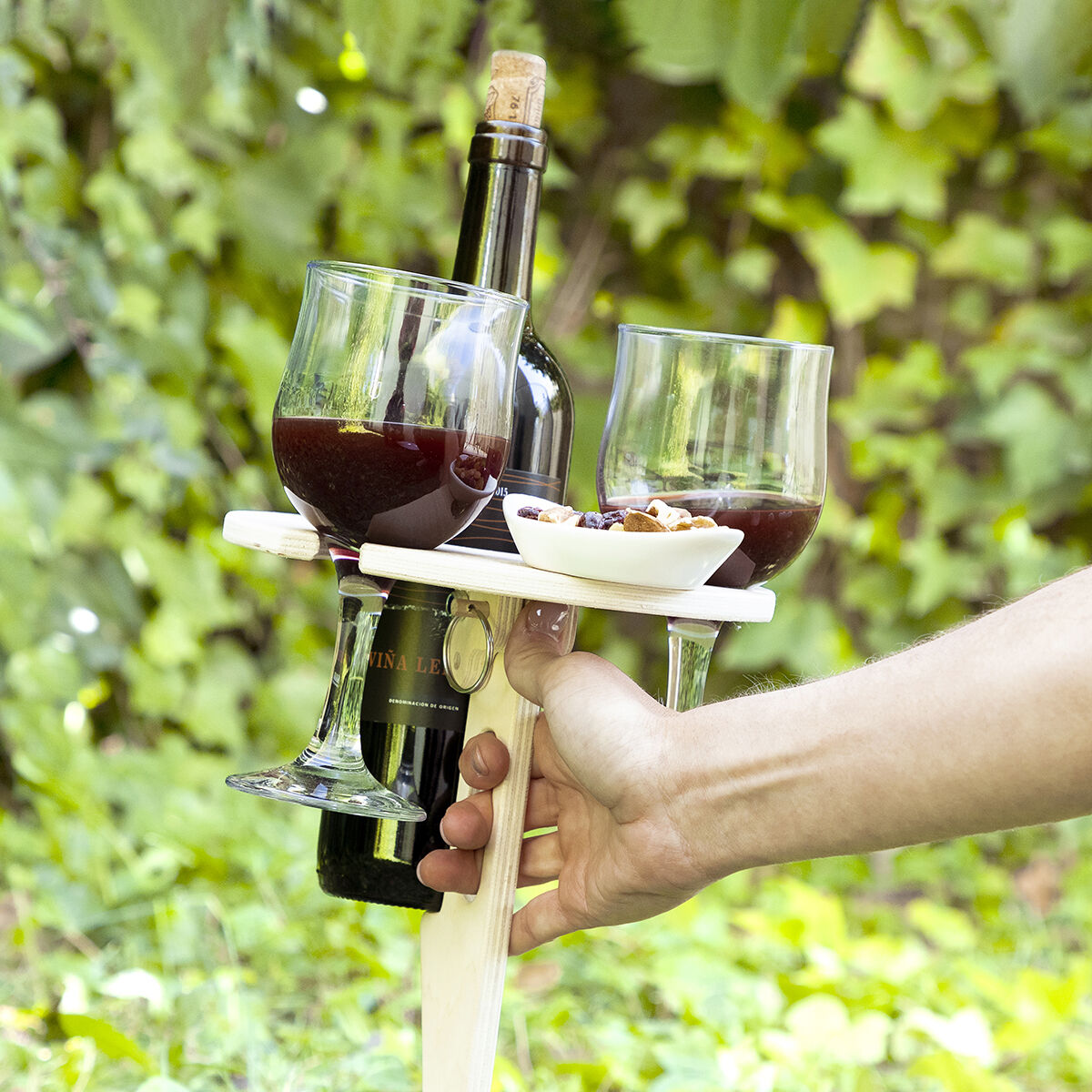 Table à vin pliable | Table à vin pliable en bois pour la plage, l'herbe et les pique-niques en plein air