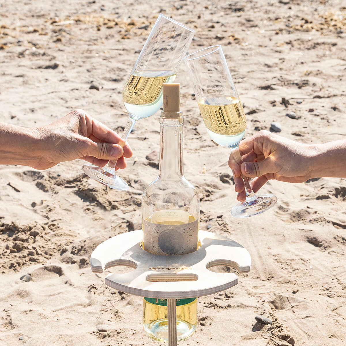 Table à vin pliable | Table à vin pliable en bois pour la plage, l'herbe et les pique-niques en plein air