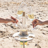 Table à vin pliable | Table à vin pliable en bois pour la plage, l'herbe et les pique-niques en plein air