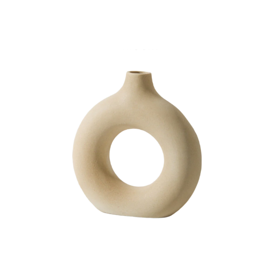Vase à fleurs en céramique | Vase décoratif moderne au design mat