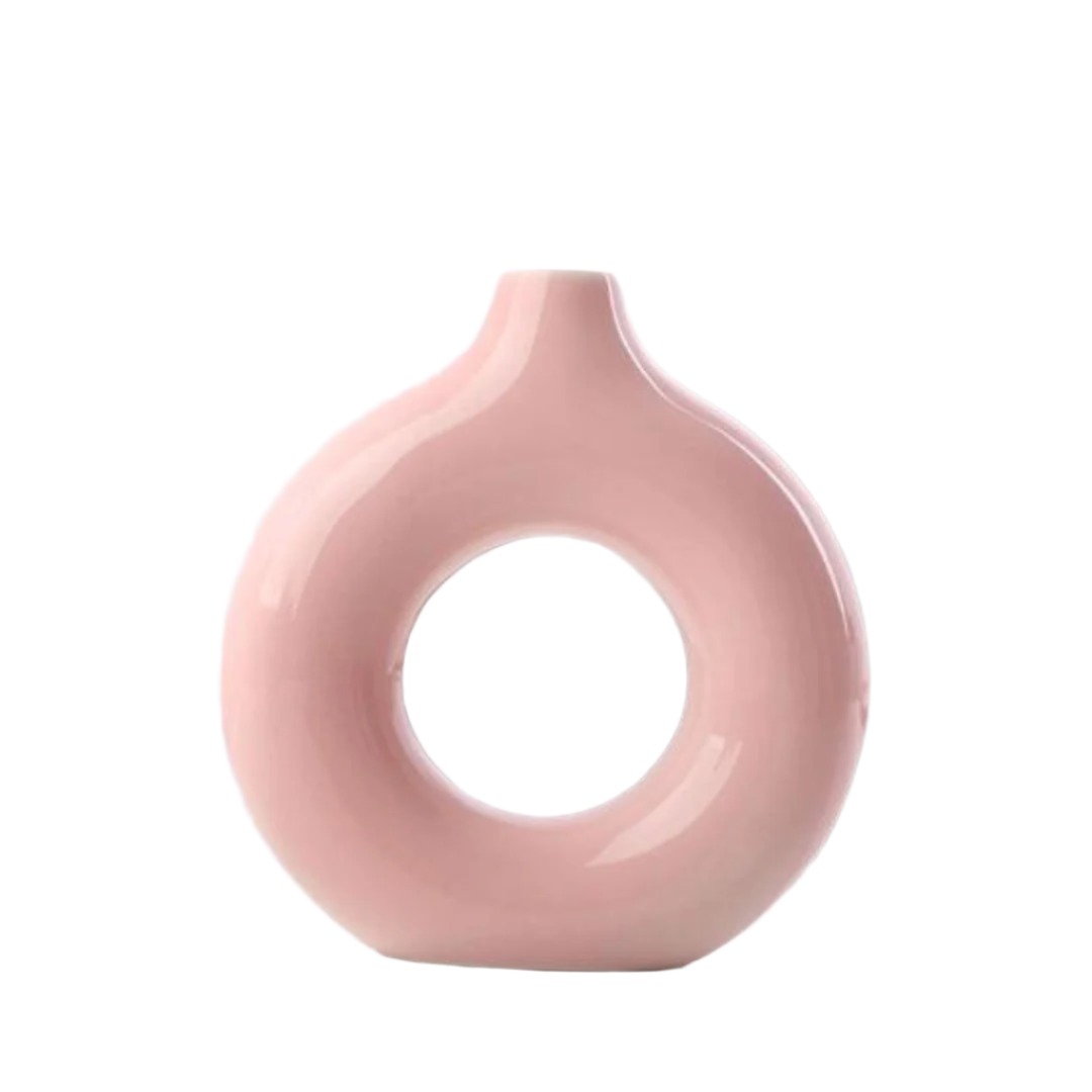Vase à fleurs en céramique | Vase décoratif moderne au design mat