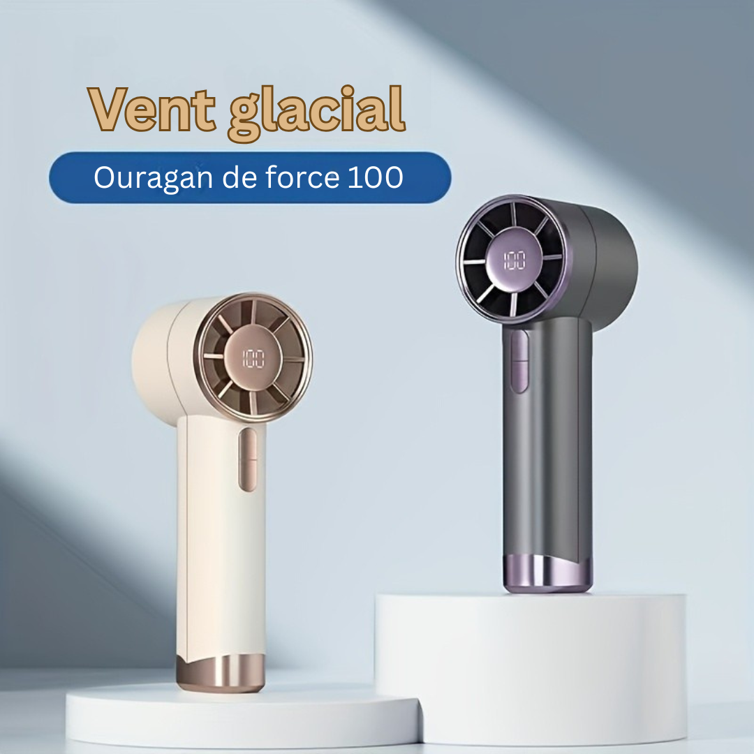 AeroBreeze Elite Ventilateur Portable | Ventilateur élégant rechargeable par USB à 5 vitesses pour un refroidissement puissant et discret en déplacement
