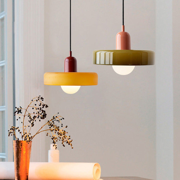 Suspension colorée au style Bauhaus - StiloGlas