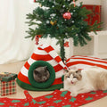 COZYSANTA – Lit pour chats de Noël doux pour des espaces de vie festifs