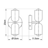 Applique Murale Moderne Réglable – Applique Métallique Élégante à Double Ampoule