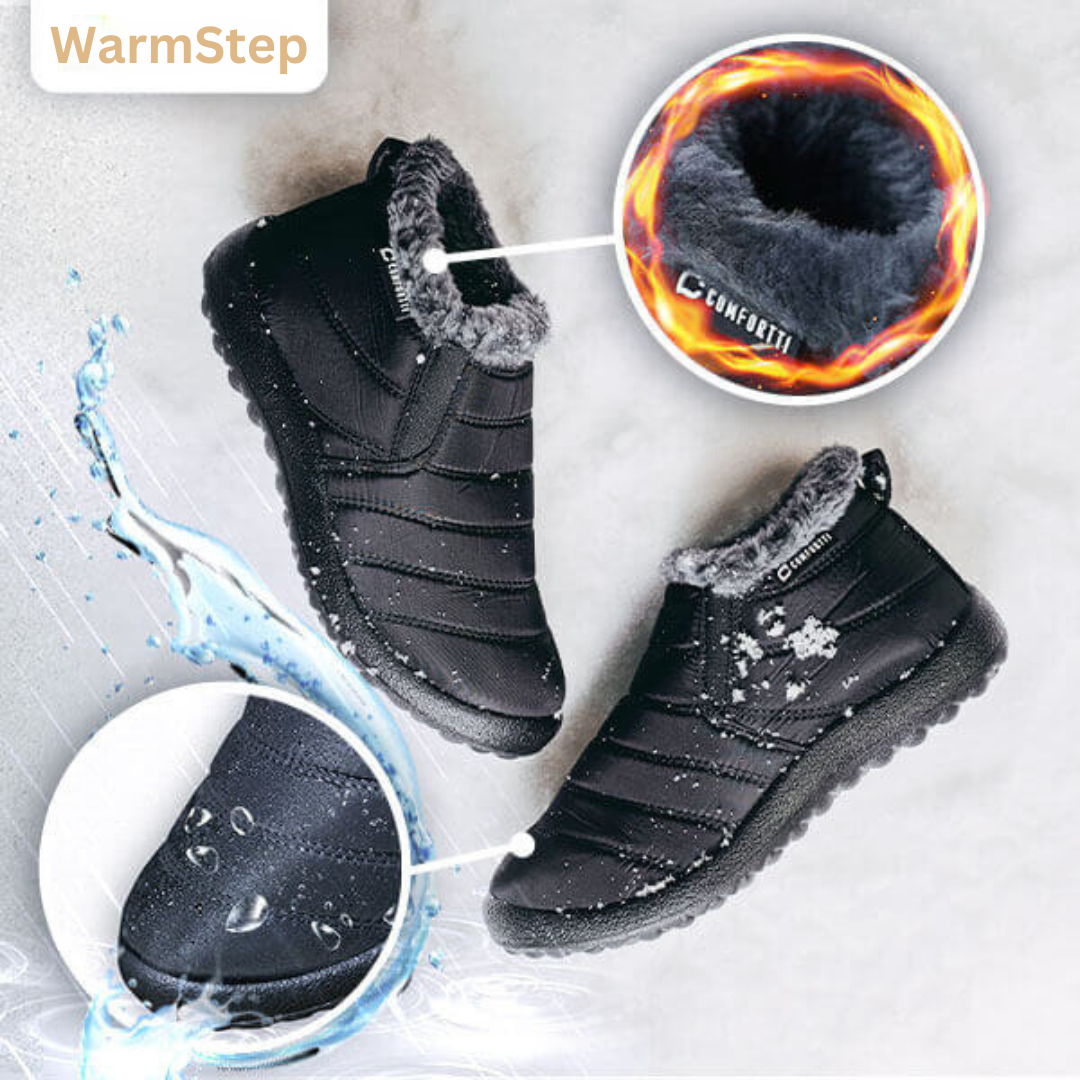 WarmStep | Intérieur en peluche super doux qui enveloppe vos pieds d'une étreinte chaleureuse