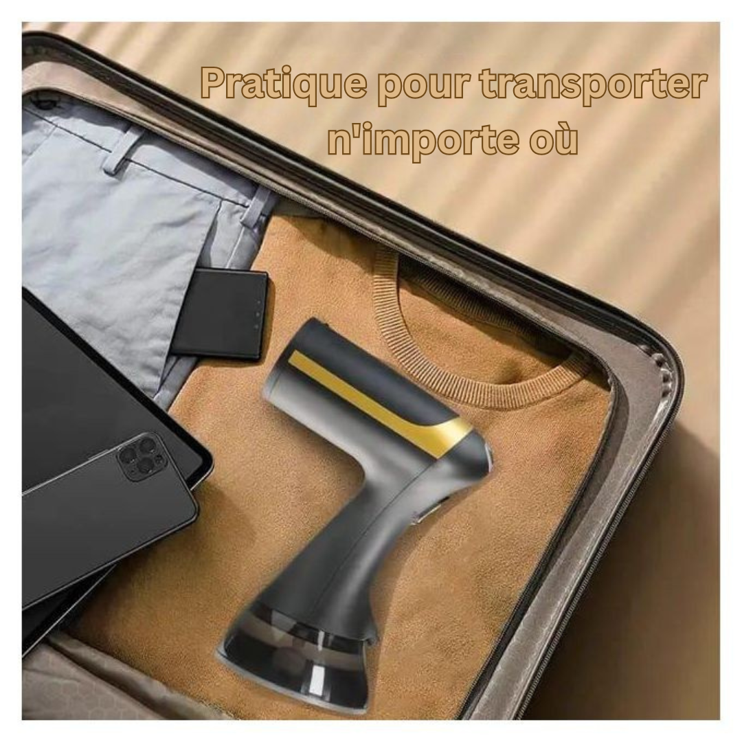 EliteSteam Luxe Fer à repasser à main | Puissant éliminateur de plis en tissu de 1500W avec une capacité de 300ml pour un repassage de voyage sans effort