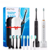 Brosse à dents sonique | Brosse à dents rechargeable avec 5 réglages et 4 poils interchangeables