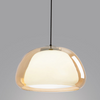 Lustre en Gelée Moderne – Abat-jour en Verre Blanc Élégant avec Longueur Suspendue Ajustable