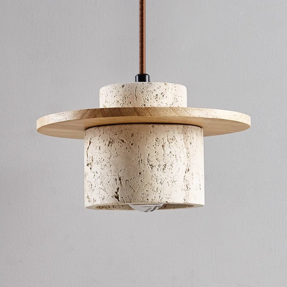 Suspension en Travertin pour un Luxe Naturel - StoneGlow
