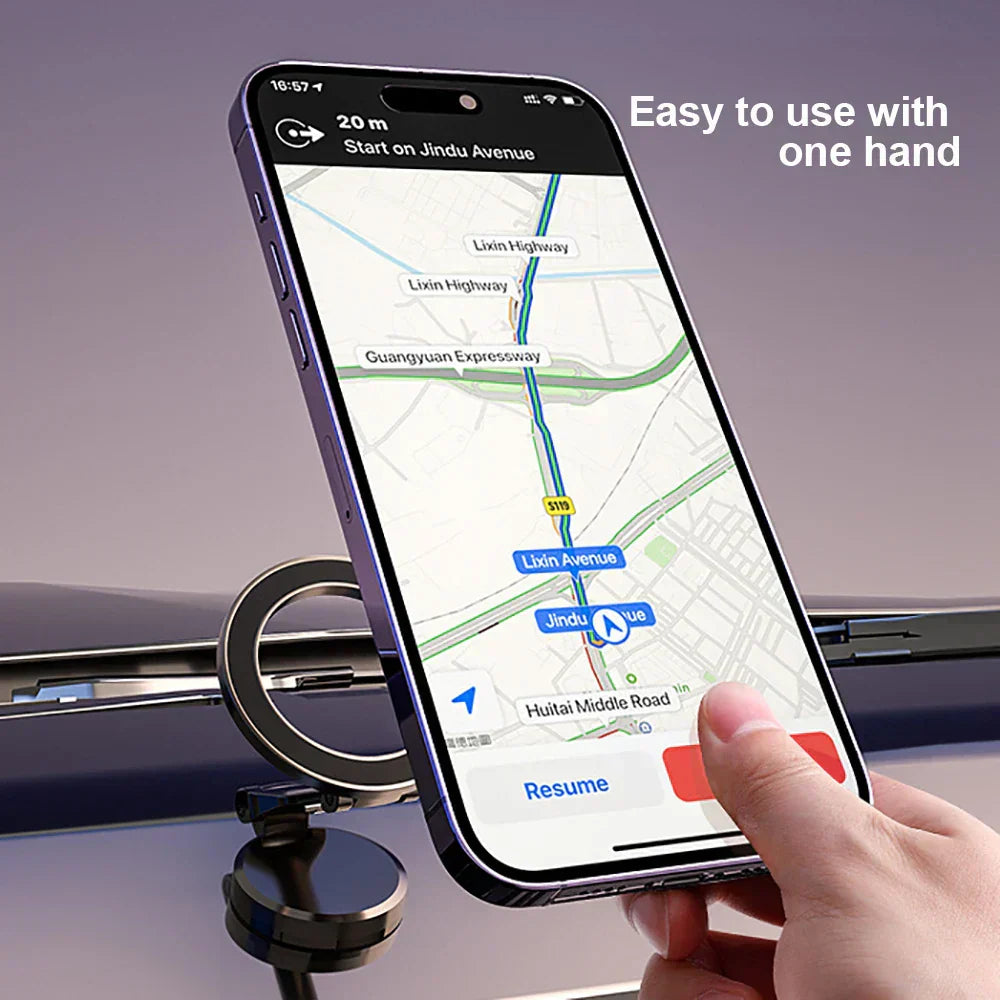 Support de téléphone magnétique pliable 360° pour voiture - Stable et réglable
