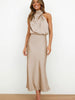 Rhodé | Robe Halter en Satin