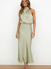 Rhodé | Robe Halter en Satin