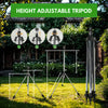Arroseur Rotatif 360° avec Trépied Réglable – Système d'Irrigation en Acier Inoxydable pour Grands Jardins