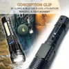 LuxeBeam Elite Lampe de Poche LED Rechargeable USB | Torche portable polyvalente pour le camping, la pêche et les aventures en plein air