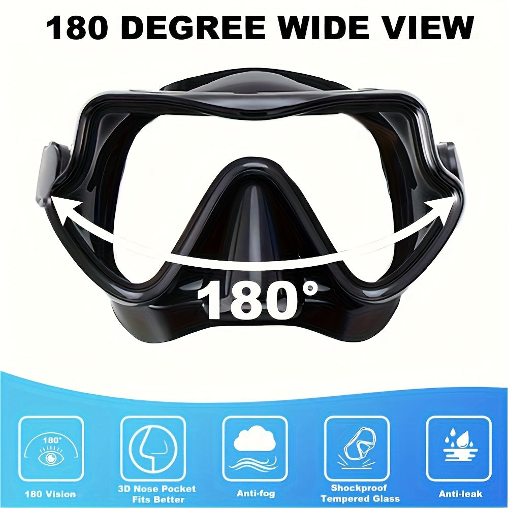 AquaClear Ensemble de Snorkel – Imperméable, Confortable et Avec Grande Visibilité