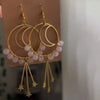 Boucles d'oreilles en cristal naturel lune-étoiles – Elara