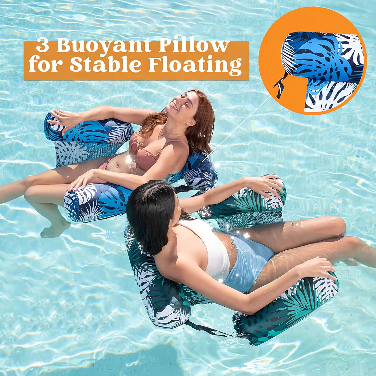 Transat de Piscine Gonflable – Durable et Confortable Hamac Aquatique