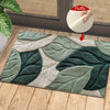 Tapis de Bain Feuilles – Absorbant, Douillet et Confortable pour la Salle de Bain