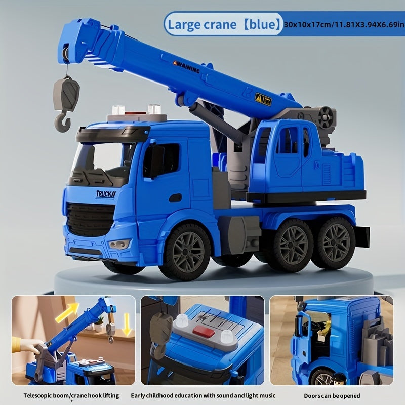 Camion Grue Puissant - Amusement avec Sons et Lumières