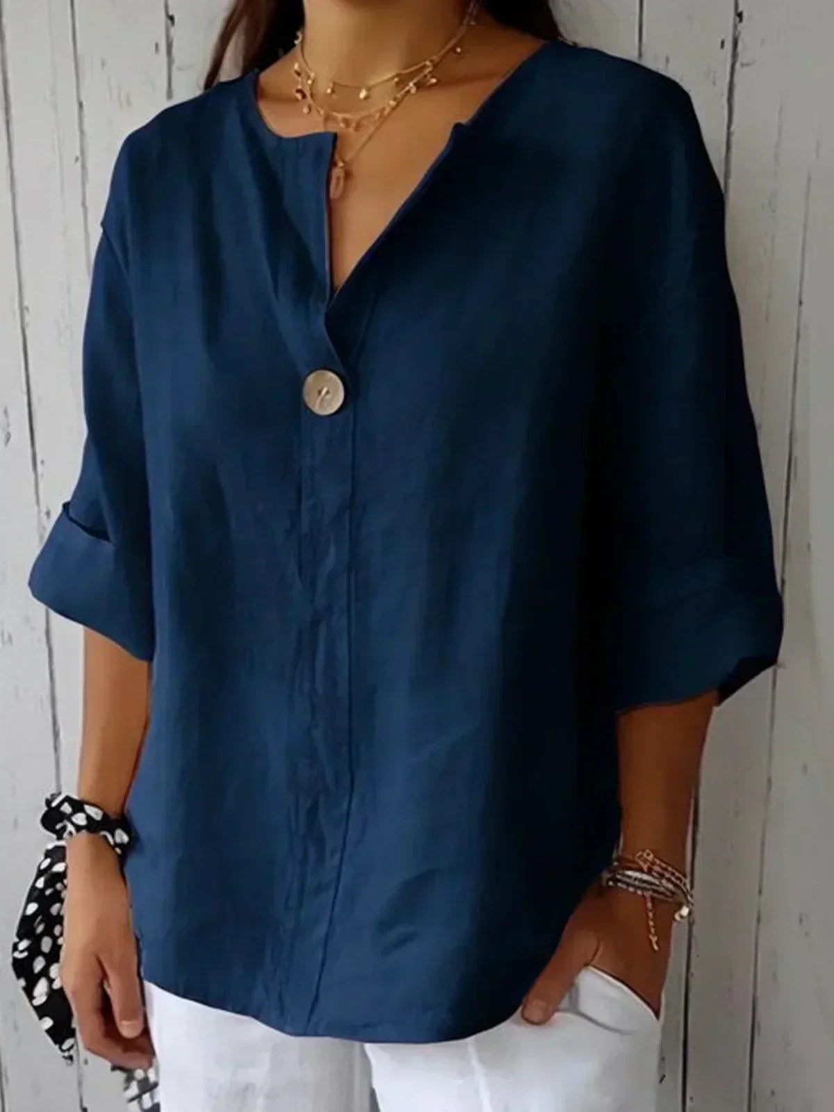 Aria | Blouse Décontractée Col V