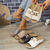 Sandales de Voyage Boho LuxeStride | Sandales de plage élégantes à double boucle avec un motif de cœur pour un confort et un style ultimes
