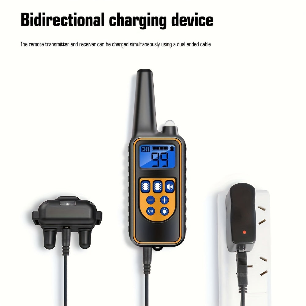 Smart Trainer Pro – Collier de Dressage Rechargeable avec Télécommande pour Chiens avec Bip & Vibration