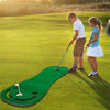Tapis de Putting Portable 91×274 cm | Tapis de Putting Intérieur & Extérieur | Design Bicolore avec Structure en Feutre