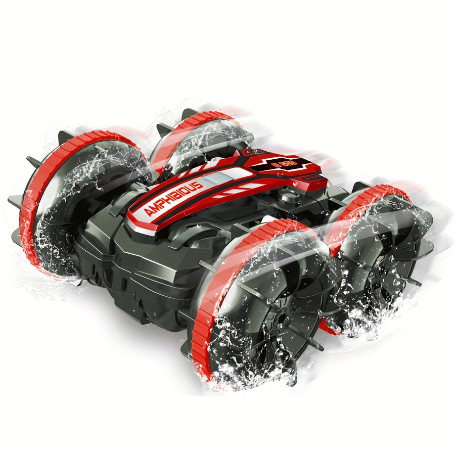 Voiture RC Amphibie Stunt - Rapide, Robuste et Étanche pour Aventures