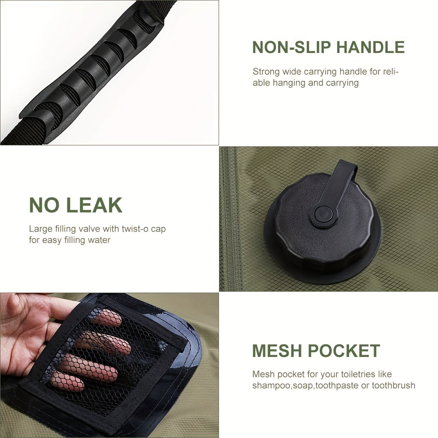 SunnyFlow Sac de Douche Solaire – Pratique, Étanche et Avec Thermomètre
